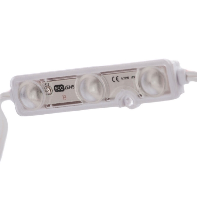 Moduł LED ECO Lens NIEBIESKI 0,72W/12V - 50szt